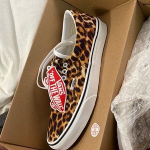 Leopard vans . Womens size 9. NWT